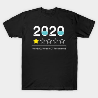 2020 Very Bad Would Not Recommend Mask T-Shirt